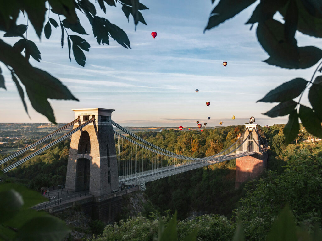 Bristol Balloon Fiesta over the Clifton Suspension Bridge